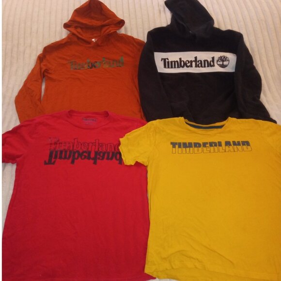 Timberland Other - Timberland Hoodie Shirt Bundle Boys Size Large 14/16 Lot of 4